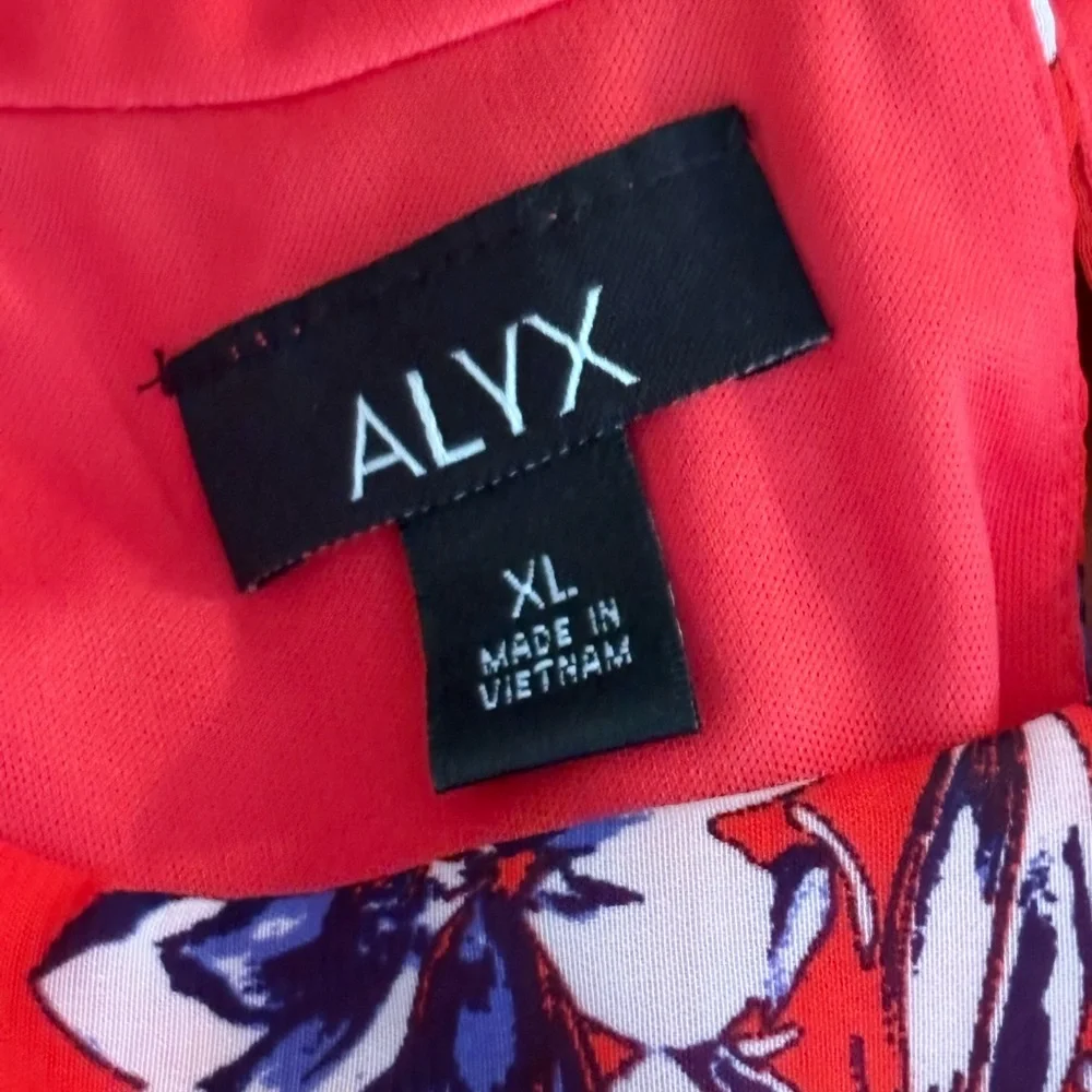 NWT Alyx Sleeveless Floral Red Purple Top Women’s Size XL - Picture 8 of 8